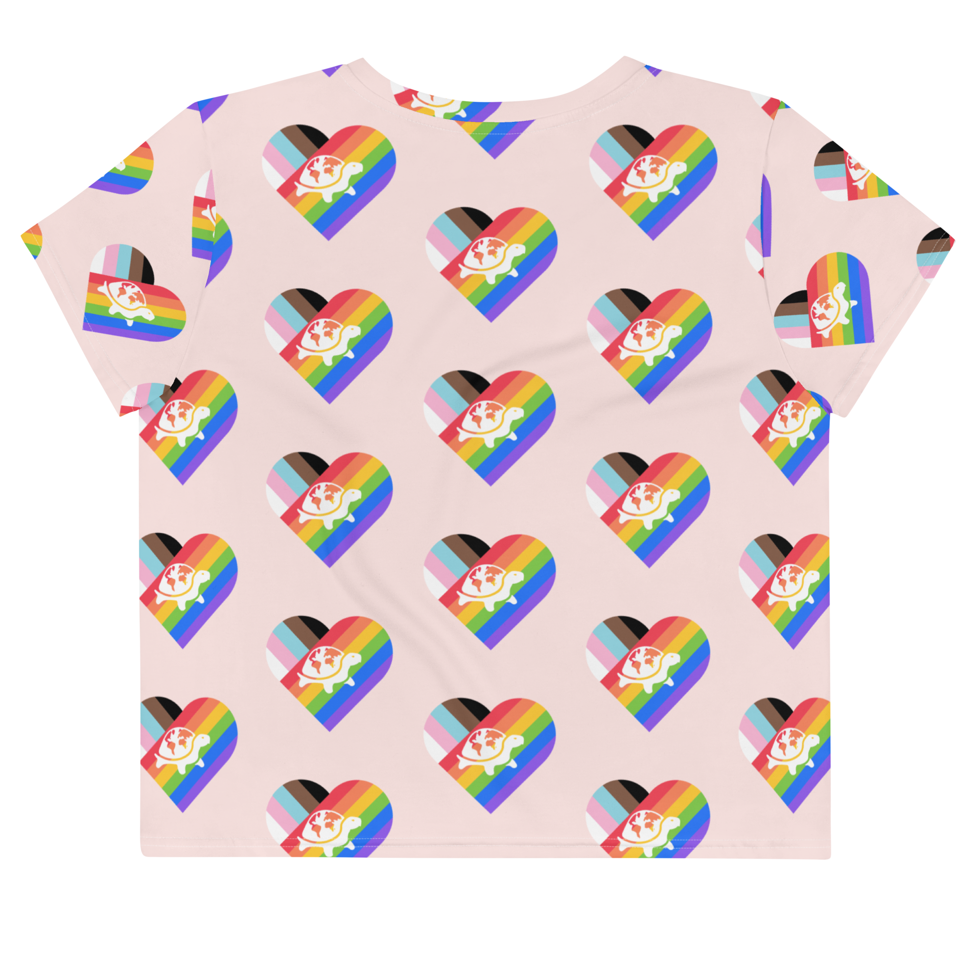 Teeturtle Pride I Heart Turtles Pride Crop Tee β Turtle Survival Alliance