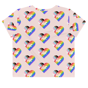 I Heart Turtles Pride Crop Tee