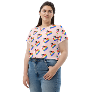 I Heart Turtles Pride Crop Tee