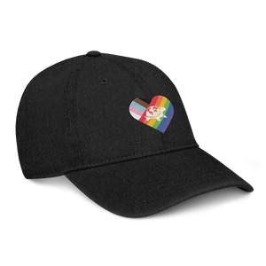 Open image in slideshow, I Heart Turtles Pride Denim Cap
