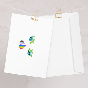 Turtles in Love & Pride Greeting Card