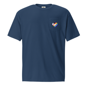 Open image in slideshow, I Heart Turtles Pride Pocket Tee
